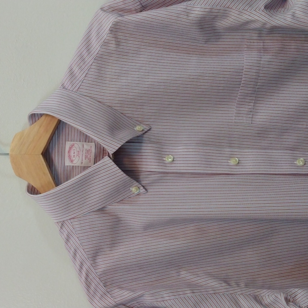 Brooks Brothers Red Stripe Button Down Shirt 16/36-37